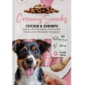 Chiens Creamy Snacks poulet/crevettes pour chien