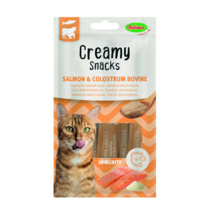 Chats Creamy Snacks Immunity saumon/colostrum pour chat