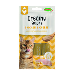 Creamy Snacks poulet/fromage pour chat