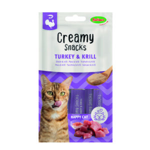 Chats Creamy Snacks dinde/krill pour chat