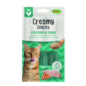 Creamy Snacks poulet/crabe pour chat
