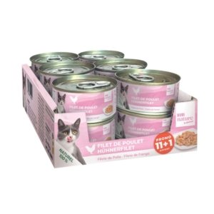 Chat - Filet - Pack 11+1 - Filet de poulet - 70g